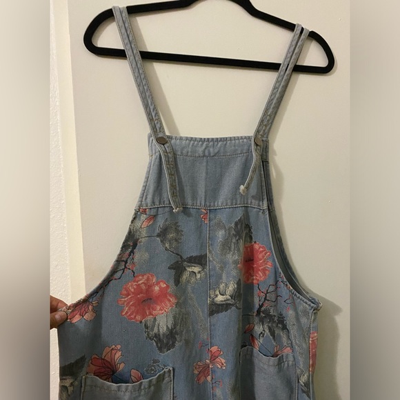 COPY - Jean Overalls slouchy fit pink ripple - Picture 3 of 7